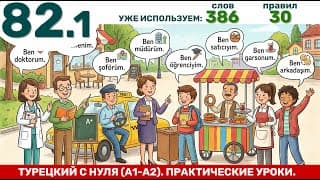 Именное сказуемое. Я доктор и я болен. | Турецкий язык через практику #82.1