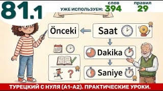 Закрепление слов: неделя, месяц, год, вчера и предыдущий| Турецкий язык через практику #81.1     ...