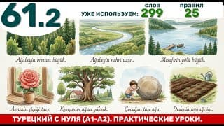 Лес, река, озеро, цветок ... +  прилагательные | Турецкий язык через практику #61.2
