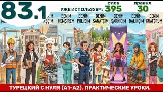 Новые профессии и аффиксы принадлежности | Турецкий язык через практику #83.1